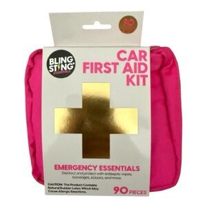 Pink Car First Aid Kit